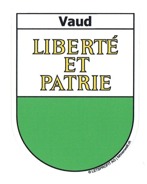 Wappen Waadt/Vaud Aufkleber VD | ca. 13.5 x 17.7 cm - Bild 1