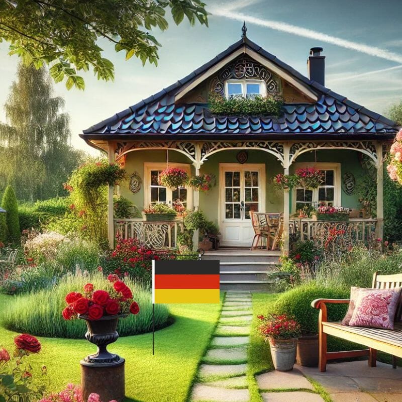 L&auml;nderfahne 30 x 45 cm &ndash; Garten & Eingang, Hoch- oder Querformat - Bild 3