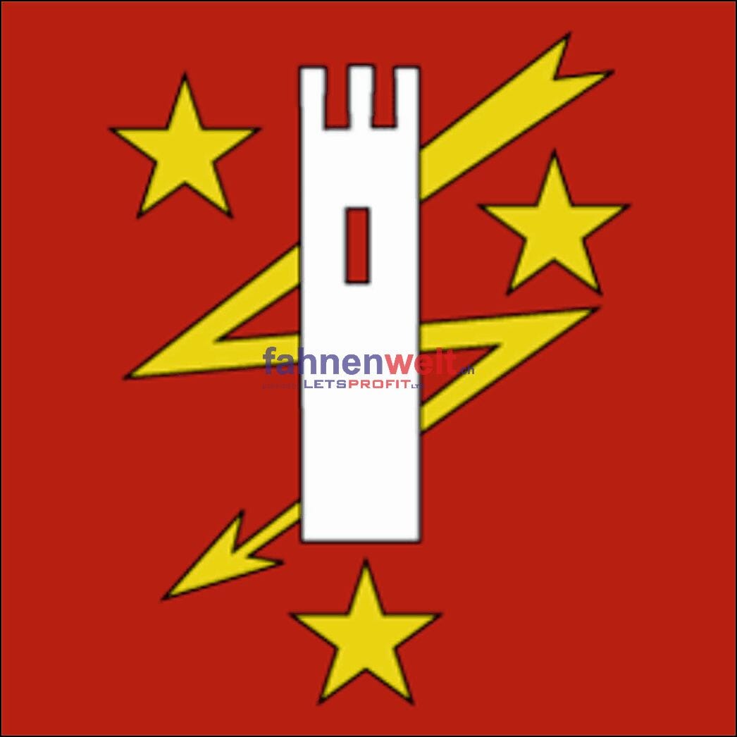 Fahne Gemeinde 6760 Chiggiogna Ehemalige Gemeinde (TI) | 30 x 30 cm und Gr&ouml;sser - Bild 1