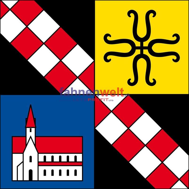 Fahne Gemeinde 8926 Kappel am Albis (ZH) | 30 x 30 cm und Gr&ouml;sser - Bild 1