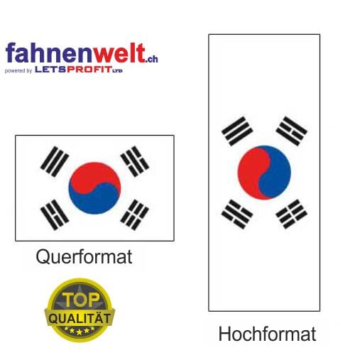 S&uuml;dkorea Fahne aus Multi-Flag im Hoch- und Querformat | diverse Gr&ouml;ssen - Bild 1