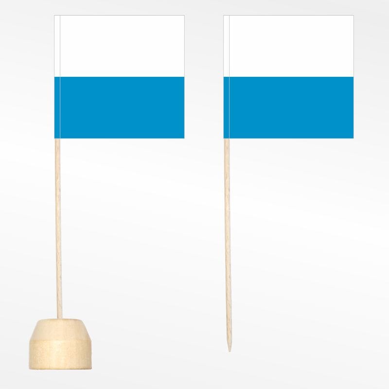 Mini- / Tischf&auml;hnchen Luzern Pack &agrave; 10 St&uuml;ck | 55 x 55 mm - Bild 1