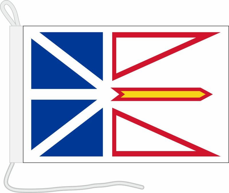Neufundland und Labrador Bootsfahne | 30 x 45 cm - Bild 1