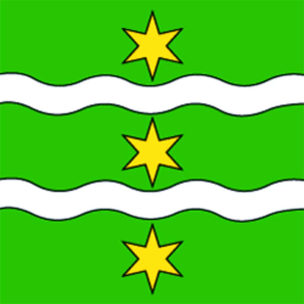 Fahne Gemeinde 9643 Krummenau Ehemalige Gemeinde (SG) | 30 x 30 cm und Gr&ouml;sser - Bild 1