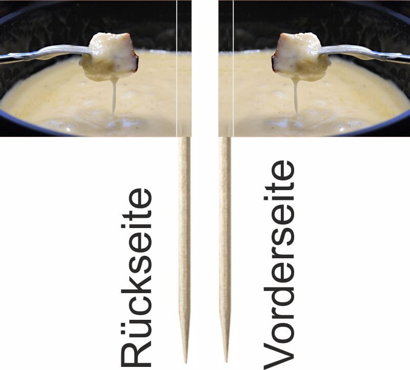 Mini-Fahnen Fondue Pack &agrave; 50 St&uuml;ck | 30 x 40 mm - Bild 2