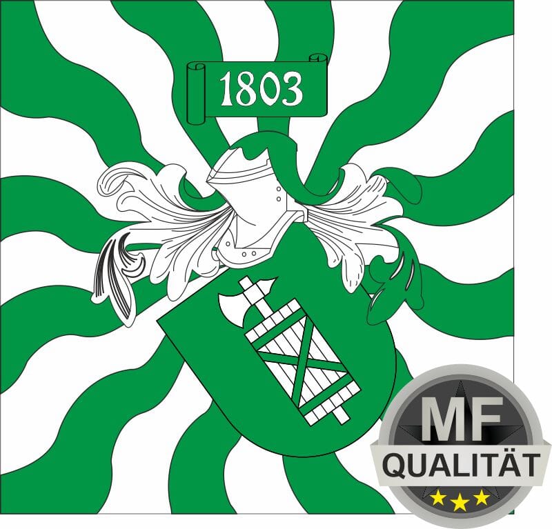 Fahne geflammt St. Gallen AG | 200 x 200 cm - Bild 1