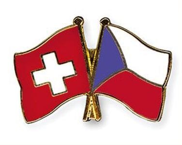 Freundschaftspin Schweiz-Tschechien | Gr&ouml;sse ca. 22mm - Bild 1