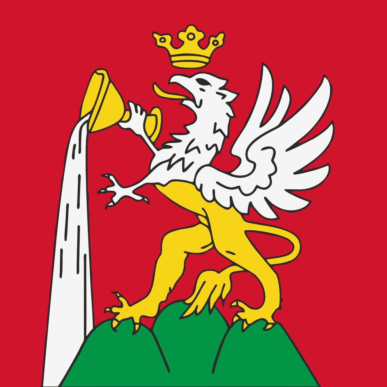 Fahne Gemeinde 3954 Leukerbad (VS) | 30 x 30 cm und Gr&ouml;sser - Bild 1