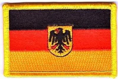 Patch Sticker zum aufb&uuml;geln Deutschland mit Adler | 5.5 x 8 cm - Bild 1