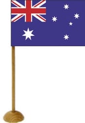 Australien Tischf&auml;hnchen mit Fuss | 45 x 70 mm - Bild 1