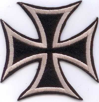Patch Sticker zum aufb&uuml;geln Eisernes Kreuz | 8.3 x 8.3 cm - Bild 1