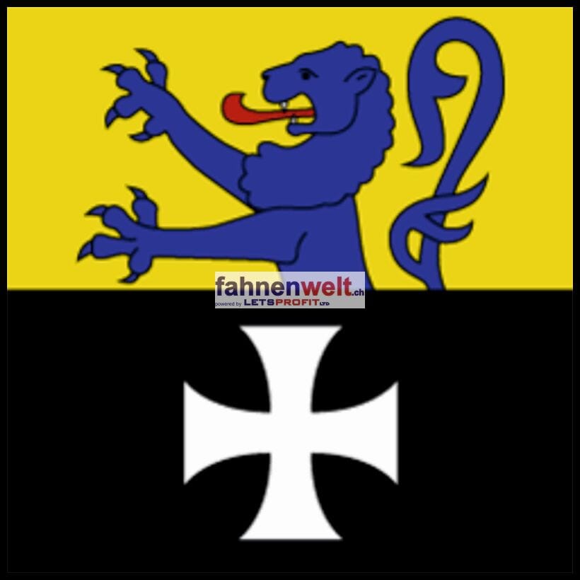 Fahne Gemeinde 1782 Formangueires Ehemalige Gemeinde (FR) | 30 x 30 cm und Gr&ouml;sser - Bild 1