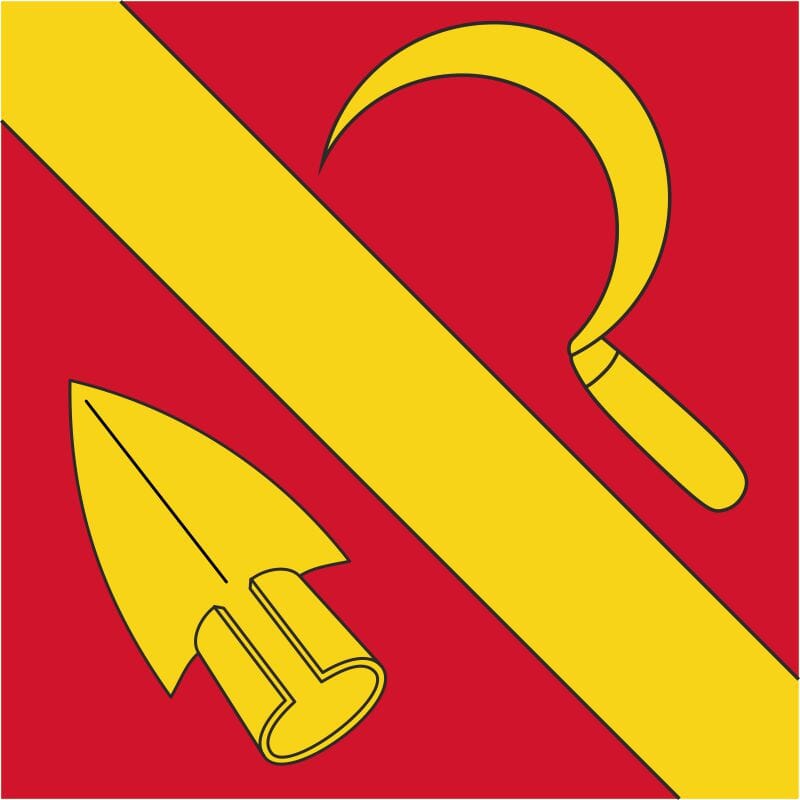 Fahne Gemeinde 8252 Unterschlatt Ehemalige Gemeinde (TG) | 30 x 30 cm und Gr&ouml;sser - Bild 1
