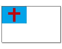 Christenflagge gedruckt im Querformat | 90 x 150 cm - Bild 1