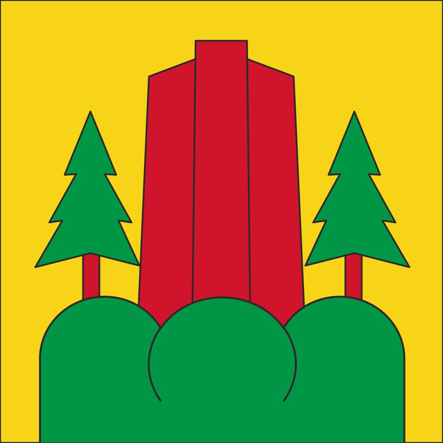 Fahne Gemeinde 4467 Rothenfluh (BL) | 30 x 30 cm und Gr&ouml;sser - Bild 1