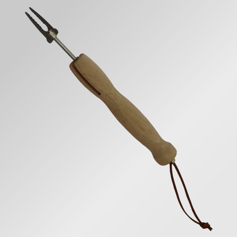 Wurst- / Grillgabel mit Holzgriff | 18.5 - 81 cm lang - Bild 1