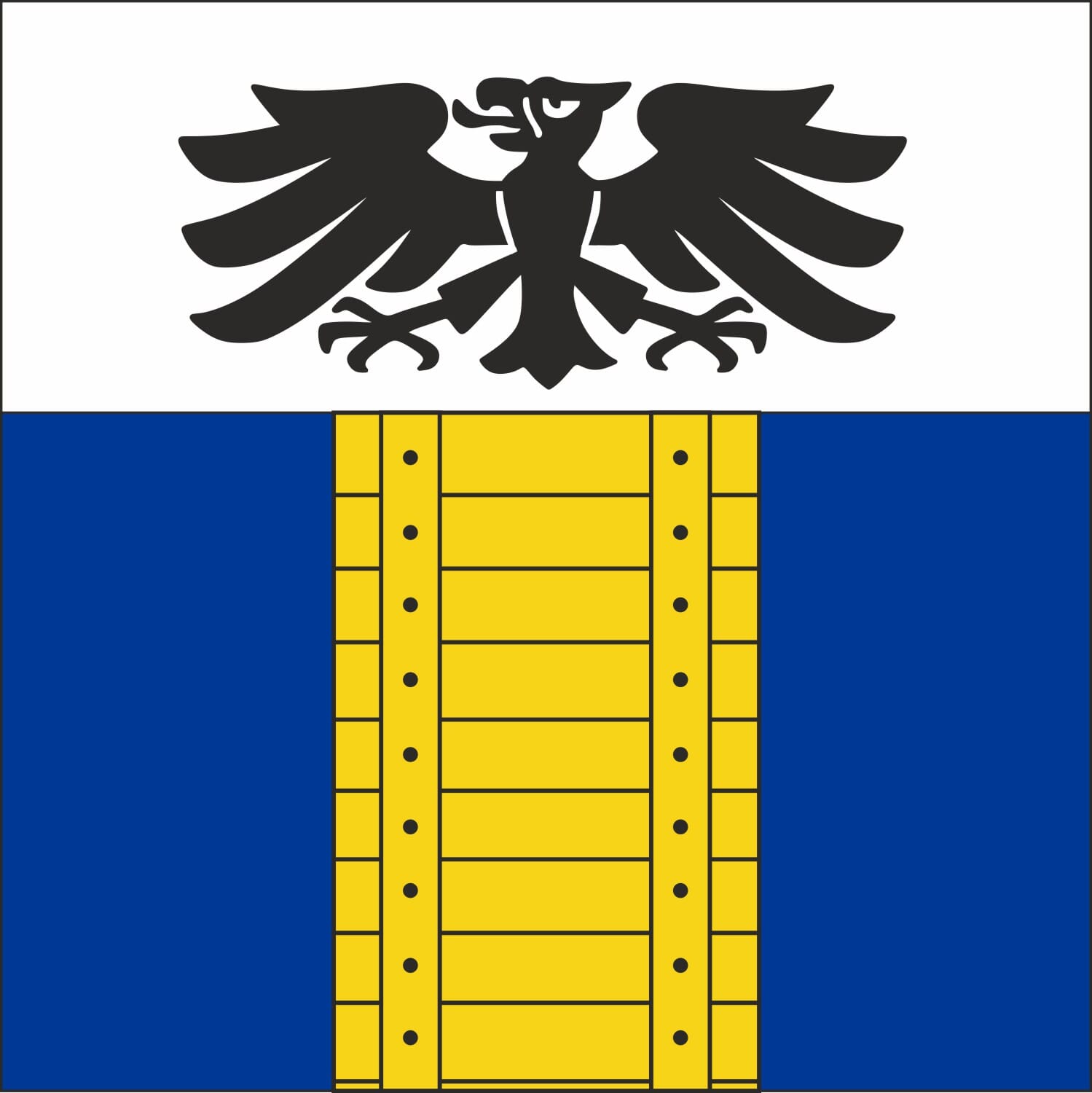 Fahne Gemeinde 3718 Kandersteg (BE) | 30 x 30 cm und Gr&ouml;sser - Bild 1
