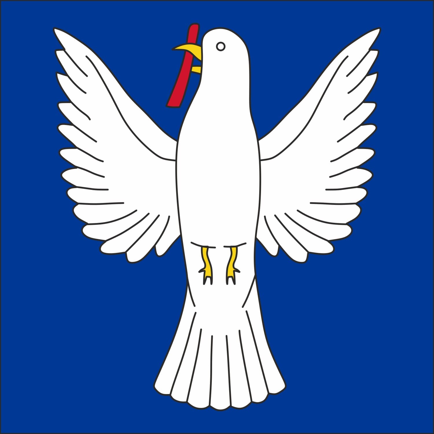 Fahne Gemeinde 7310 Bad Ragaz (SG) | 30 x 30 cm und Gr&ouml;sser - Bild 1