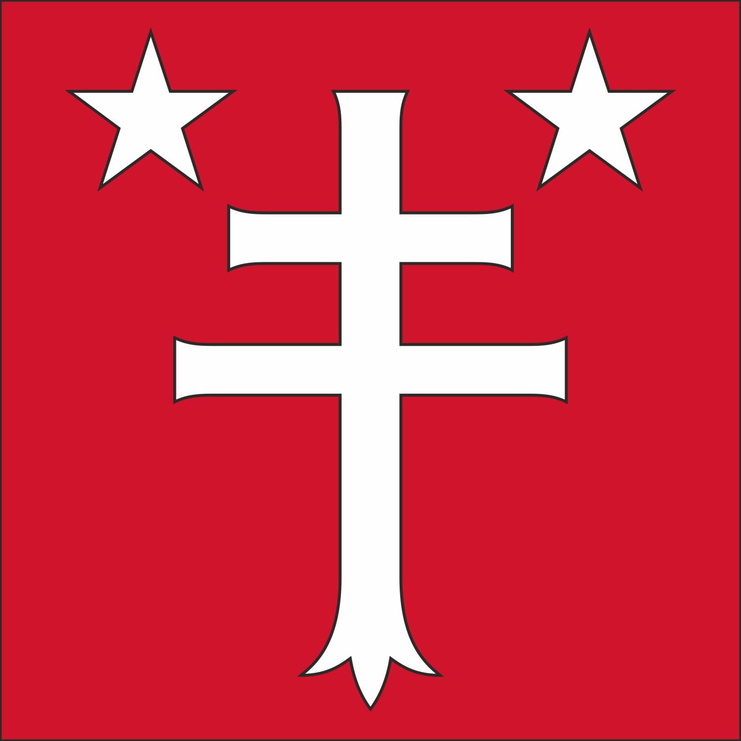 Fahne Gemeinde 5608 Stetten (AG) | 30 x 30 cm und Gr&ouml;sser - Bild 1