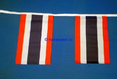 Fahnenkette Thailand gedruckt aus Stoff | 30 Fahnen 15 x 22.5 cm 9 m lang - Bild 1
