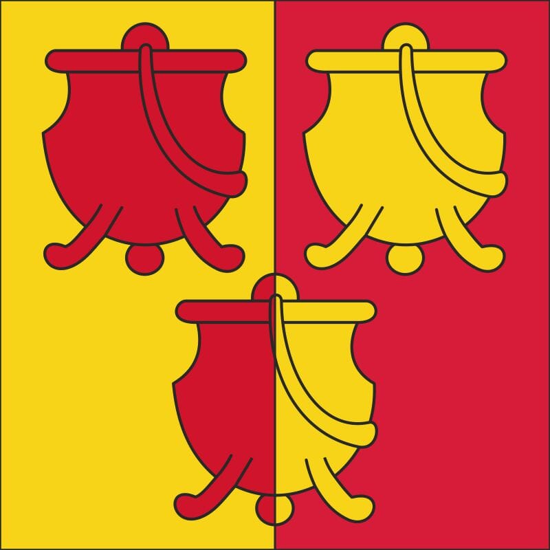 Fahne Gemeinde 2536 Plagne Ehemalige Gemeinde (BE) | 30 x 30 cm und Gr&ouml;sser - Bild 1