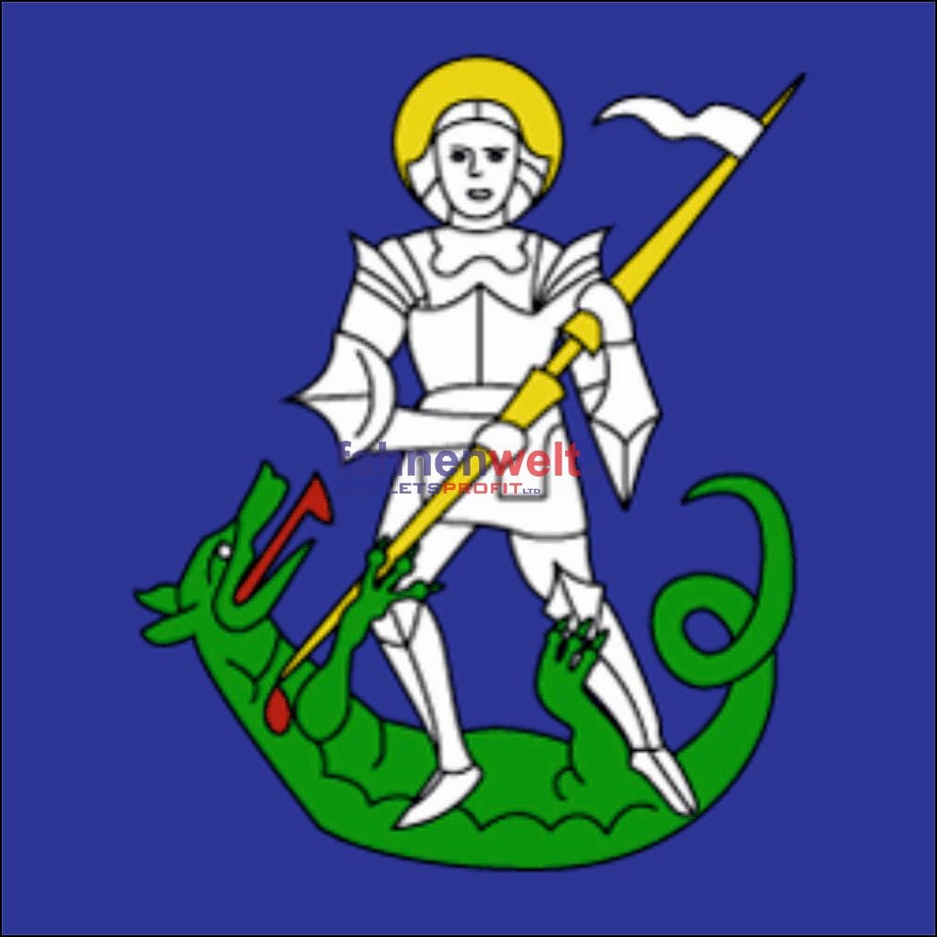 Fahne Gemeinde 6692 Brontallo Ehemalige Gemeinde (TI) | 30 x 30 cm und Gr&ouml;sser - Bild 1