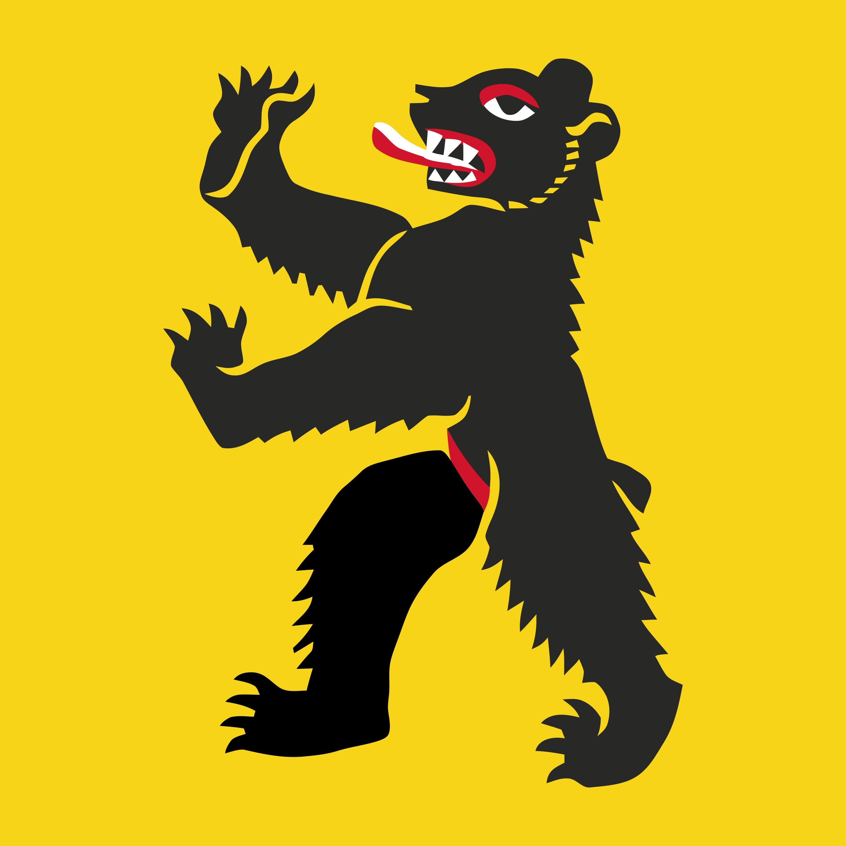 Fahne Gemeinde 7114 Uors Ehemalige Gemeinde (GR) | 30 x 30 cm und Gr&ouml;sser - Bild 1