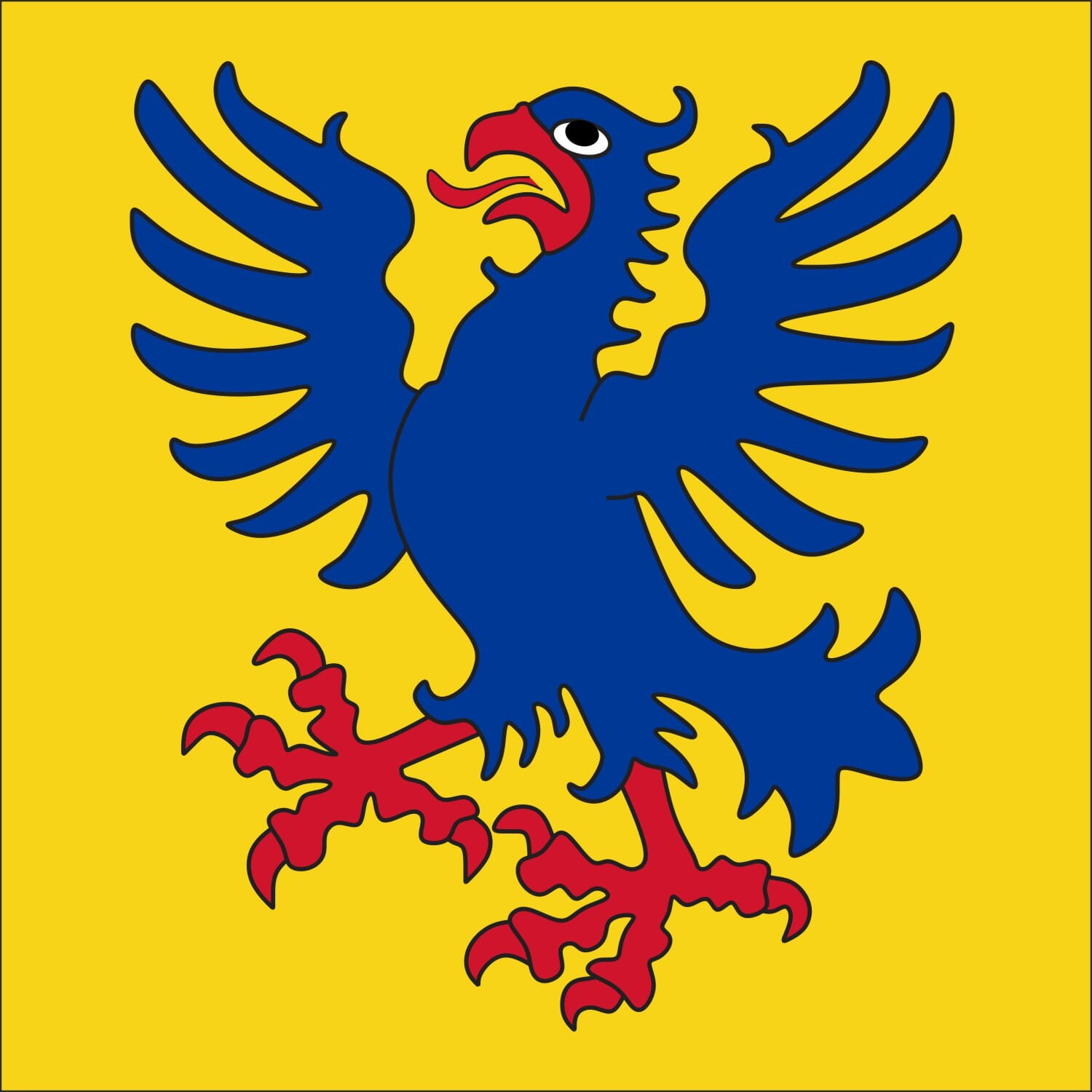 Fahne Gemeinde 7235 Fideris (GR) | 30 x 30 cm und Gr&ouml;sser - Bild 1