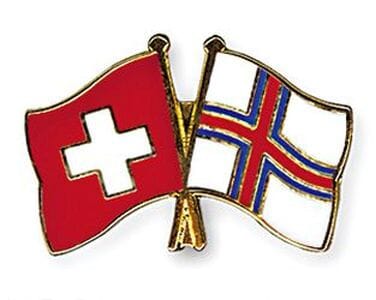 Freundschaftspin Schweiz-F&auml;r&ouml;er | Gr&ouml;sse ca. 22mm - Bild 1