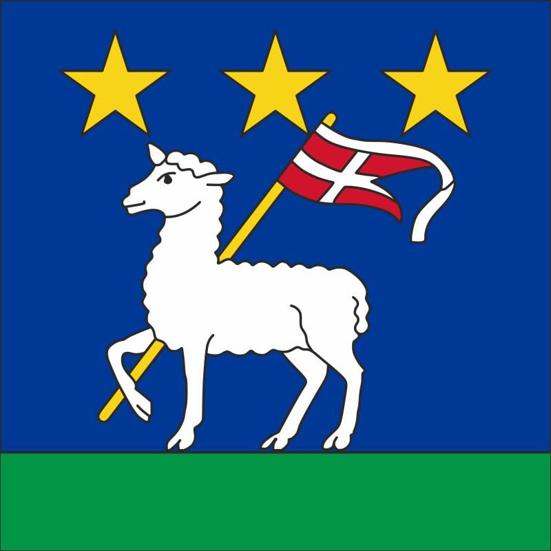 Fahne Gemeinde 6663 Comologno Ehemalige Gemeinde (TI) | 30 x 30 cm und Gr&ouml;sser - Bild 1