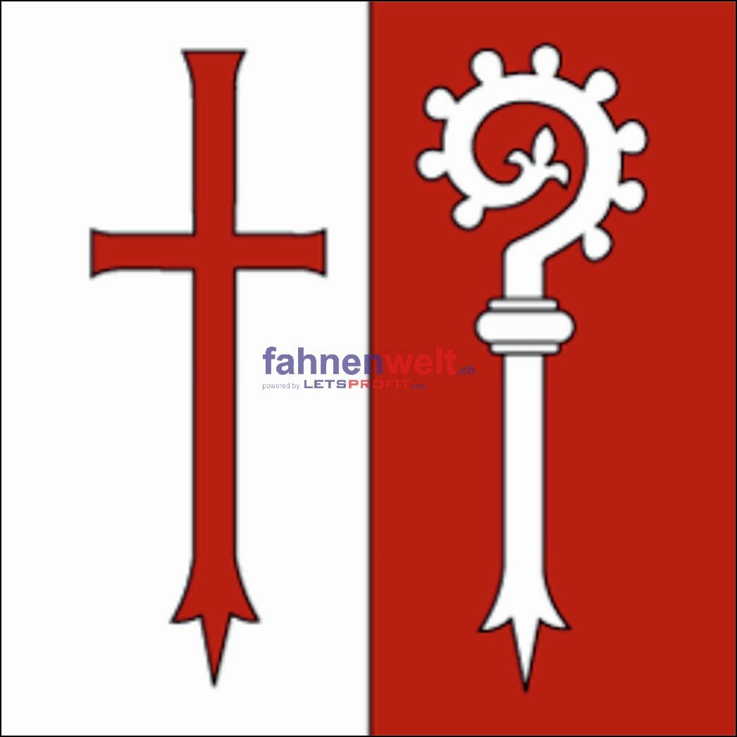 Fahne Bezirk Kreuzlingen (TG) | 30 x 30 cm und Gr&ouml;sser - Bild 1
