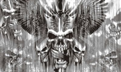 Totenkopf mit Schwert Fahne gedruckt | Skull with sword | 90 x 150 cm - Bild 1