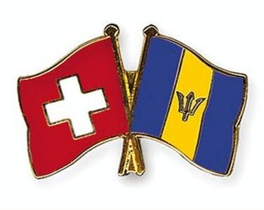 Freundschaftspin Schweiz-Barbados | Gr&ouml;sse ca. 22mm - Bild 1
