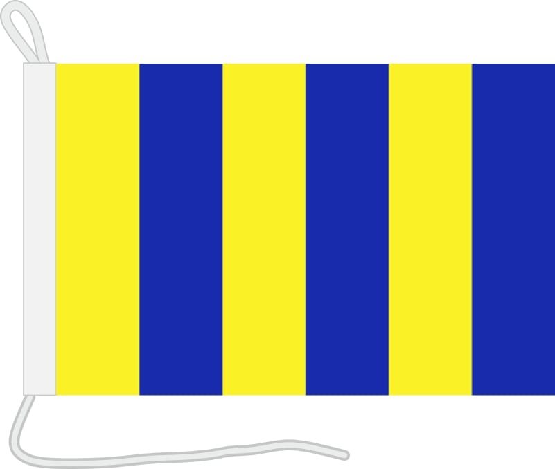 Bootsfahne G-Golf aus dem Flaggenalphabet | ca. 36 x 30 cm - Bild 1