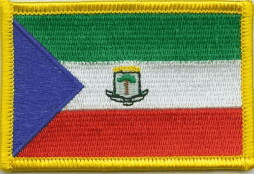 Patch Sticker zum aufb&uuml;geln &Auml;quatorialguinea | 5.5 x 9 cm - Bild 1