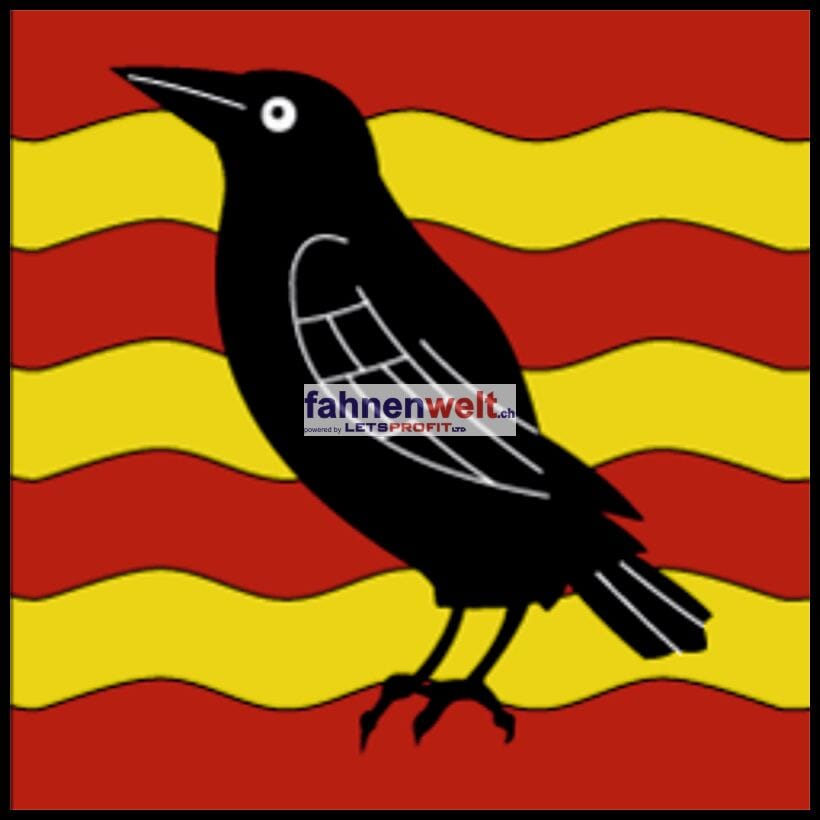 Fahne Gemeinde 1073 Etagni&egrave;res (VD) | 30 x 30 cm und Gr&ouml;sser - Bild 1