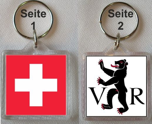 Schl&uuml;sselanh&auml;nger Appenzell Ausserrhoden / Schweiz | 40 x 40 mm - Bild 1
