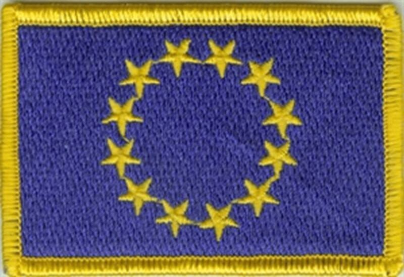 Patch Sticker zum aufb&uuml;geln Europa | 5.5 x 9 cm - Bild 1