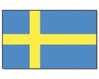 Schweden Hissfahne gedruckt im Querformat | 90 x 150 cm - Bild 1