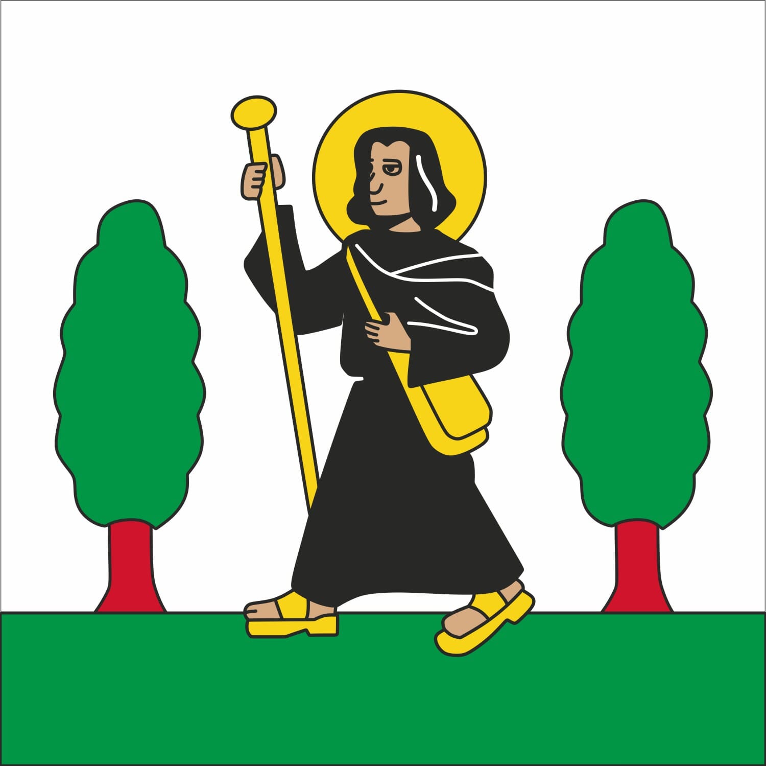 Fahne Gemeinde 4243 Dittingen (BL) | 30 x 30 cm und Gr&ouml;sser - Bild 1