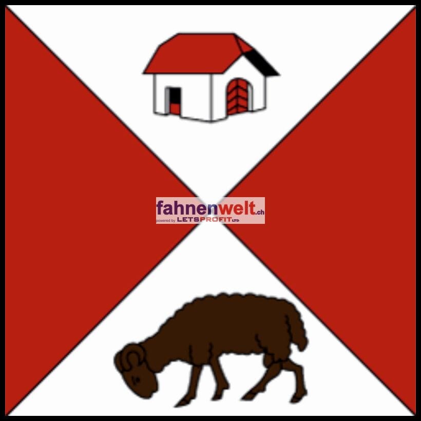 Fahne Gemeinde 1727 Corpataux Ehemalige Gemeinde (FR) | 30 x 30 cm und Gr&ouml;sser - Bild 1