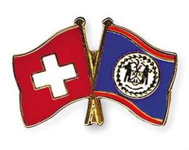 Freundschaftspin Schweiz-Belize | Gr&ouml;sse ca. 22mm - Bild 1