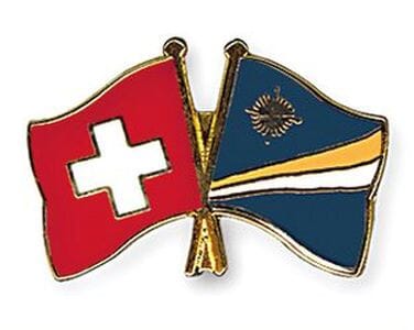 Freundschaftspin Schweiz-Marshallinseln | Gr&ouml;sse ca. 22mm - Bild 1