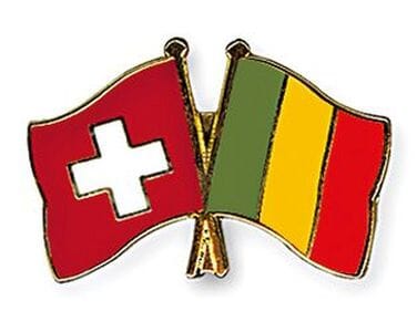 Freundschaftspin Schweiz-Mali | Gr&ouml;sse ca. 22mm - Bild 1