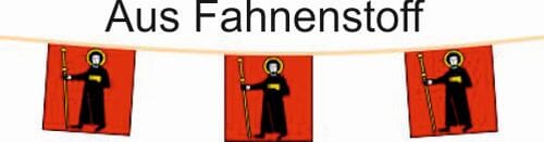Fahnenkette Kanton Glarus | 15 Fahnen | aus Stoff in diversen Gr&ouml;ssen ab - Bild 1