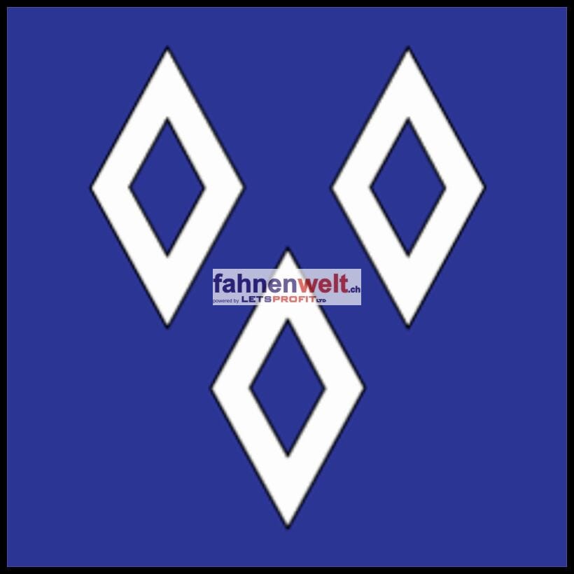 Fahne Gemeinde 1306 Daillens (VD) | 30 x 30 cm und Gr&ouml;sser - Bild 1