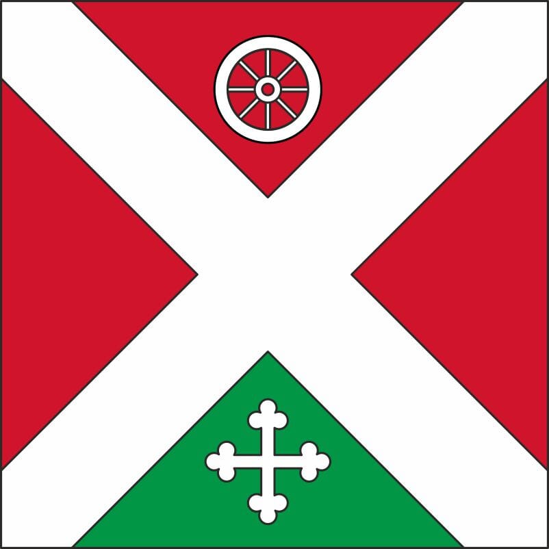 Fahne Gemeinde 1690, 1691 Villaz (FR) | 30 x 30 cm und Gr&ouml;sser - Bild 1