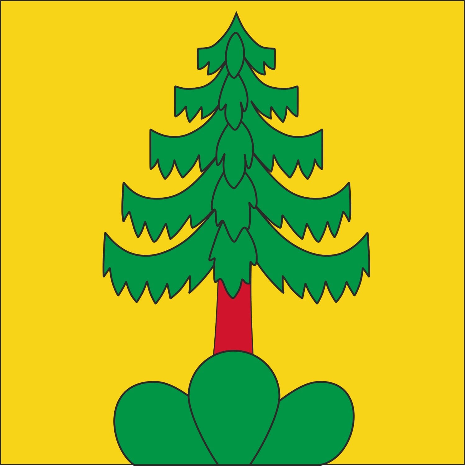 Fahne Gemeinde 8426 Lufingen (ZH) | 30 x 30 cm und Gr&ouml;sser - Bild 1
