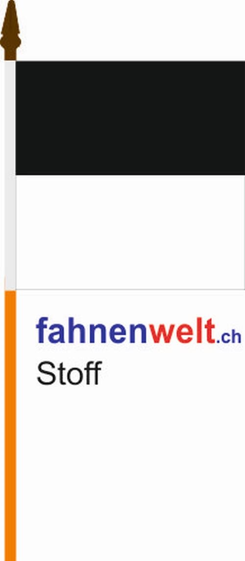 Fahne Freiburg am Stab aus bestem Stoff | 30 x 30 cm - Bild 1