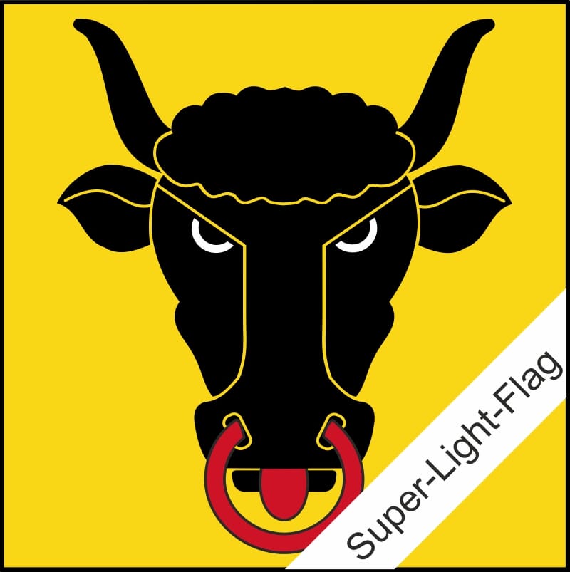 Fahne Uri (UR) gedruckt | 200 x 200 cm - Bild 1